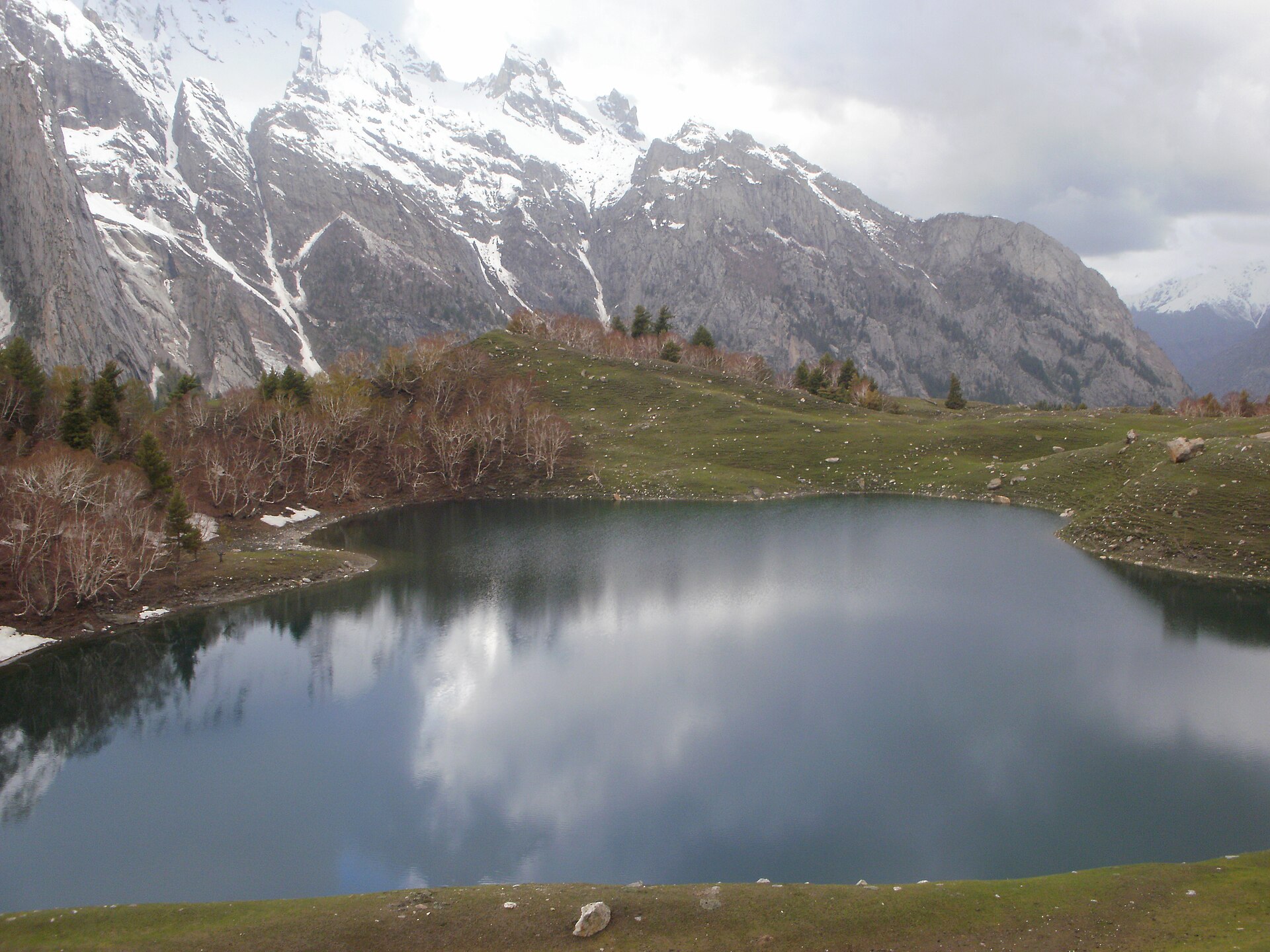 Kutwal Lake beneath the Haramosh massif in Gilgit-Baltistan