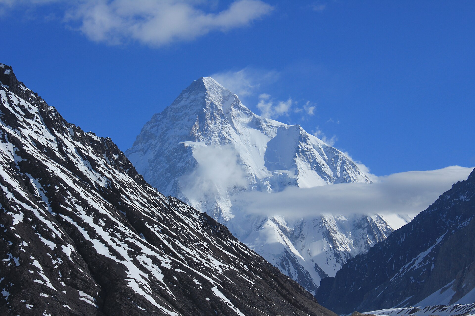K2 viewed from Concordia on the K2 Base Camp Trek in Pakistan